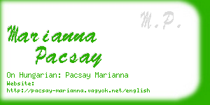 marianna pacsay business card